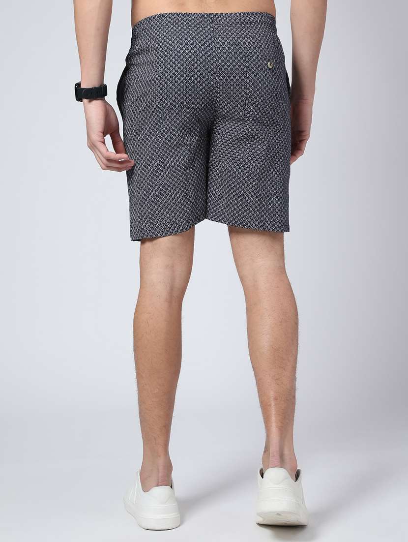 men printed mid rise regular fit shorts - 22279700 -  Standard Image - 4