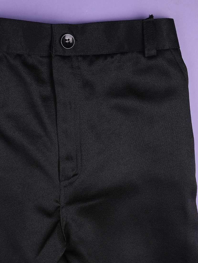 black cotton suit set jackets & coat - 22279713 -  Standard Image - 4