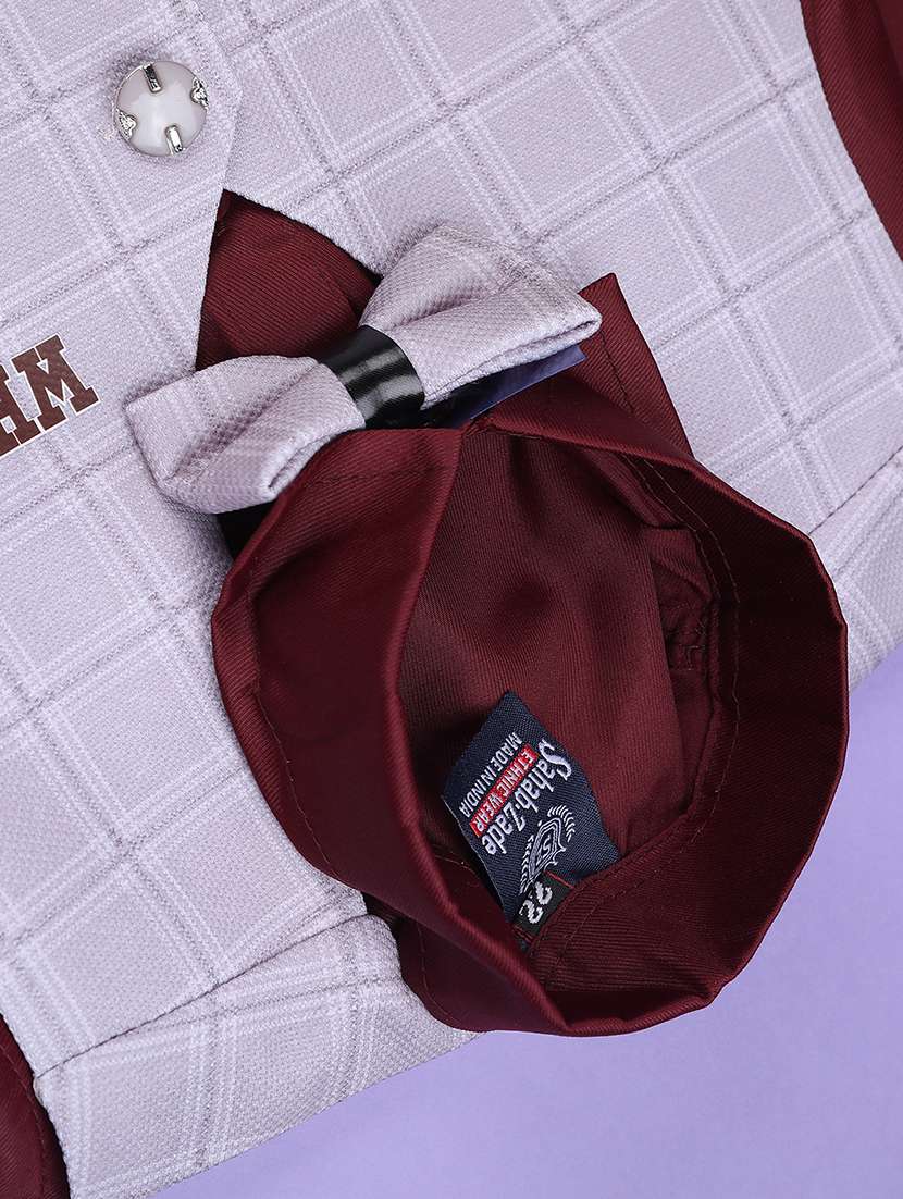 maroon cotton suit set jackets & coat - 22279716 -  Standard Image - 4