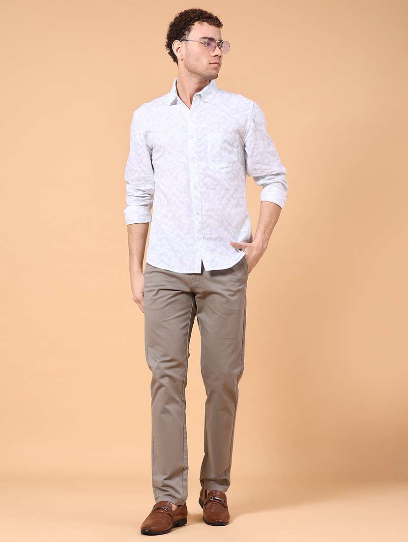 men printed long sleeve regular fit casual shirt - 22279785 -  Standard Image - 4