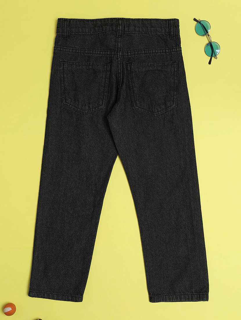 boys solid mid rise jeans - 22279811 -  Standard Image - 1