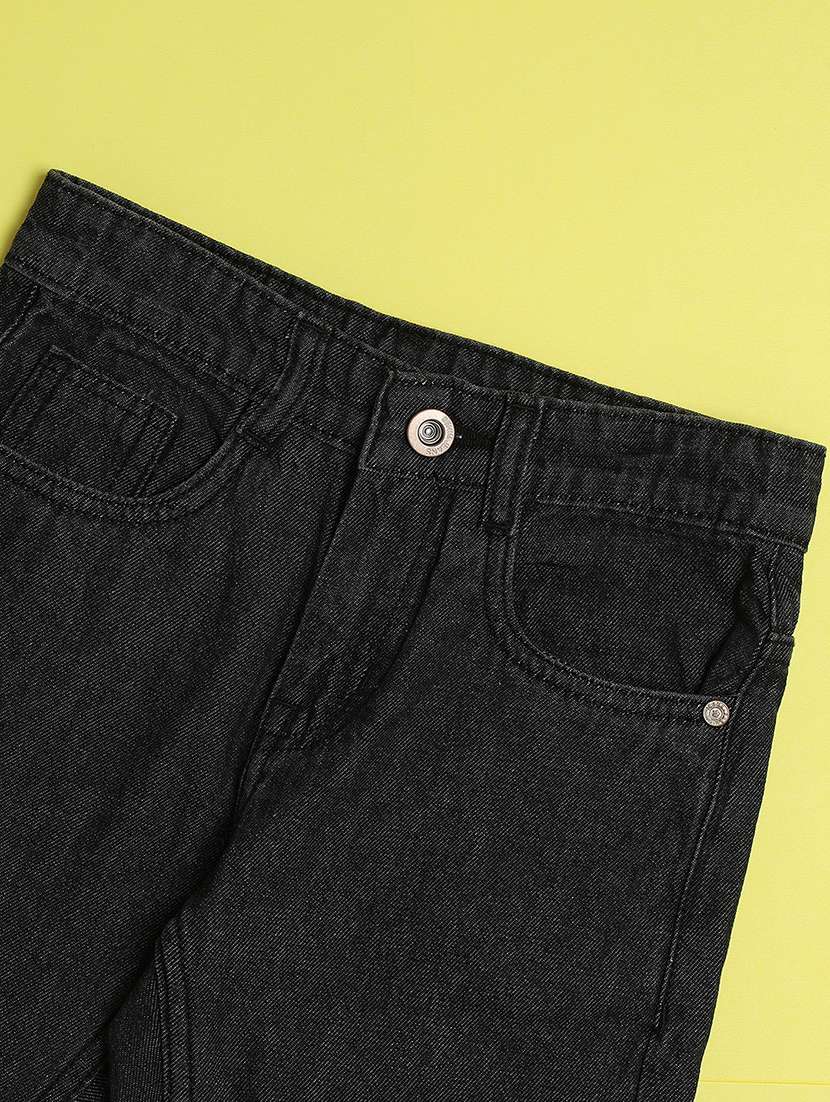 boys solid mid rise jeans - 22279811 -  Standard Image - 4
