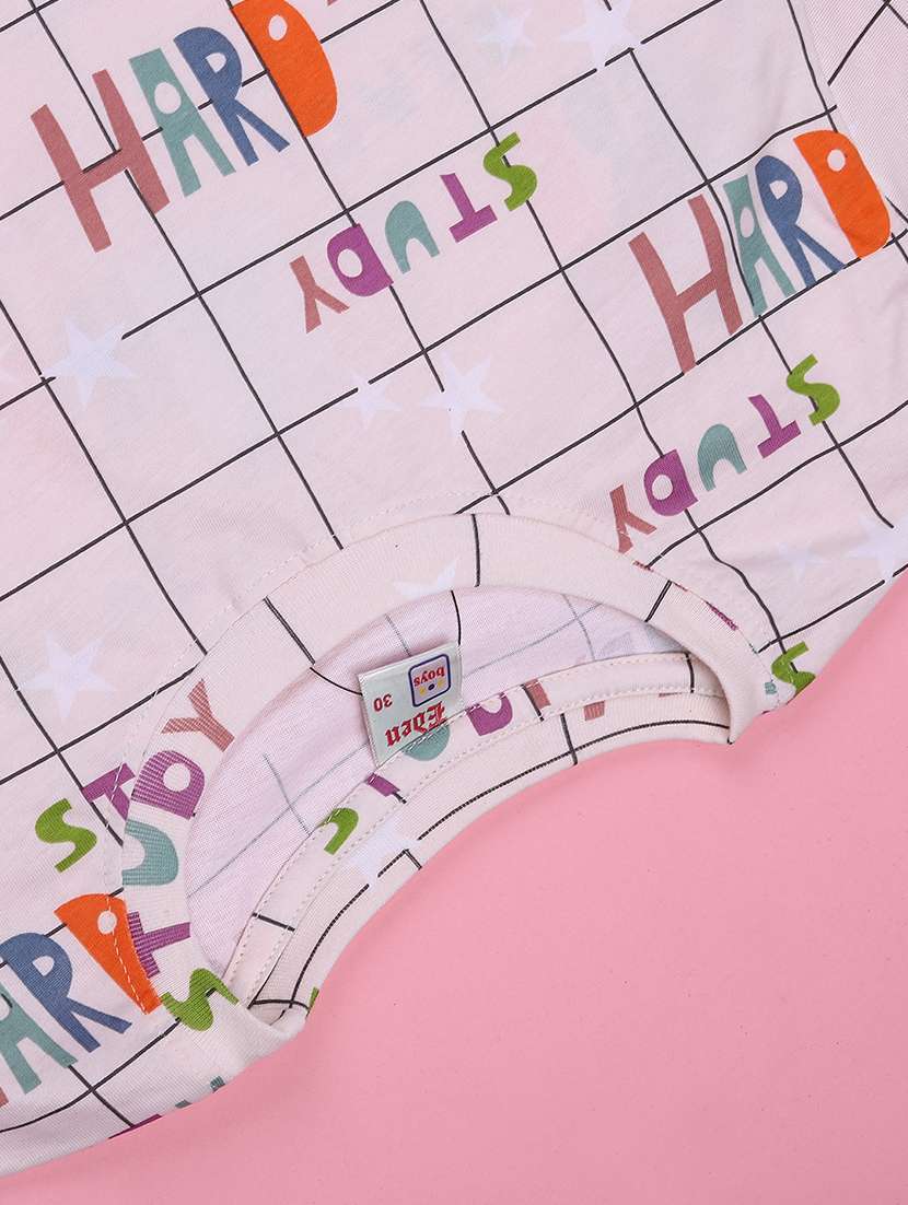 peach cotton shorts set coords - 22279867 -  Standard Image - 4