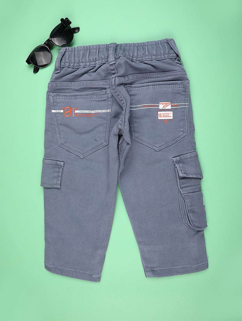 boys typographic mid rise regular fit cargo - 22279901 -  Standard Image - 1