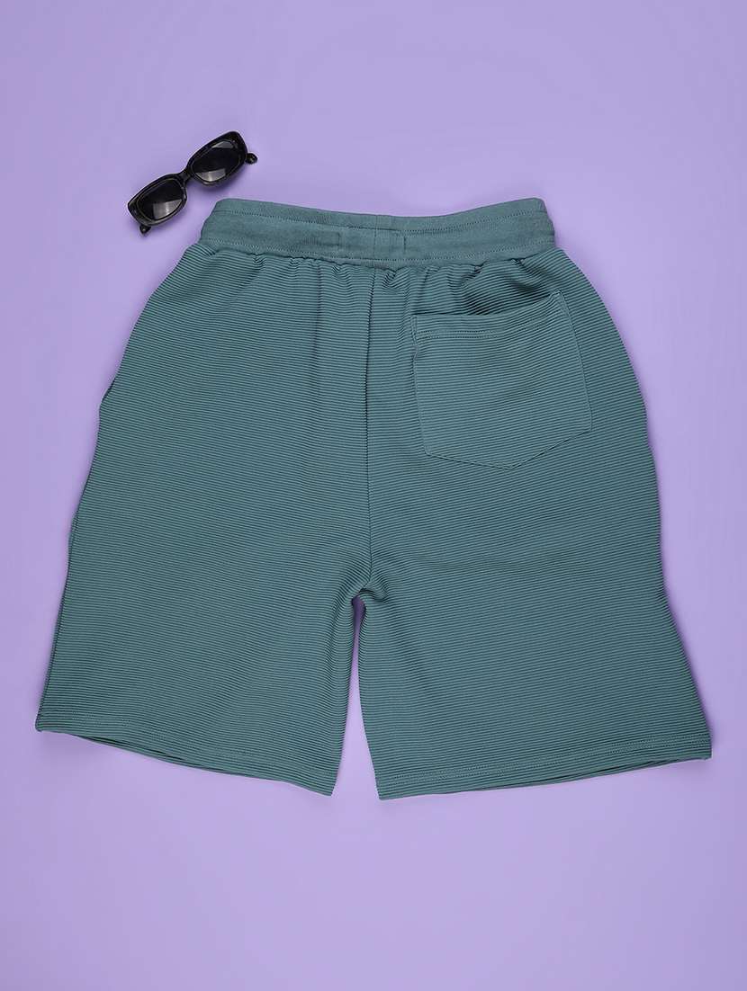 boys solid mid rise shorts - 22279922 -  Standard Image - 1