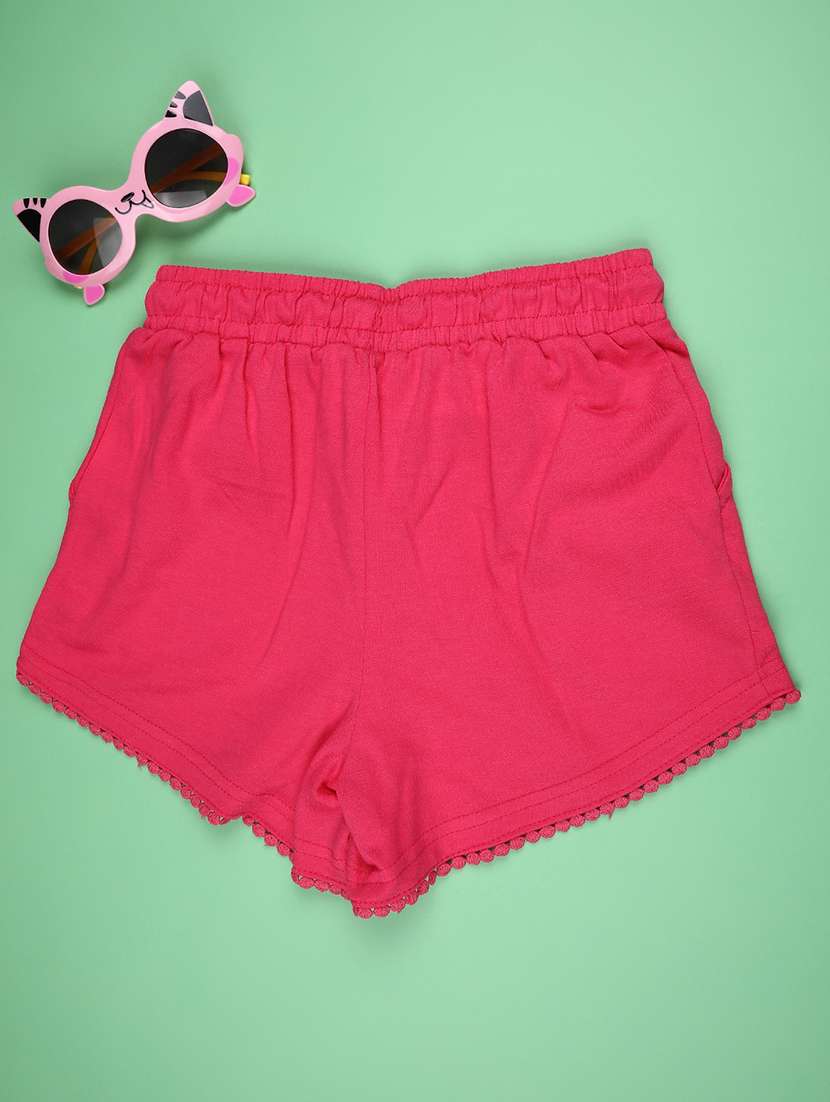 pink cotton shorts & three fourth - 22279927 -  Standard Image - 1
