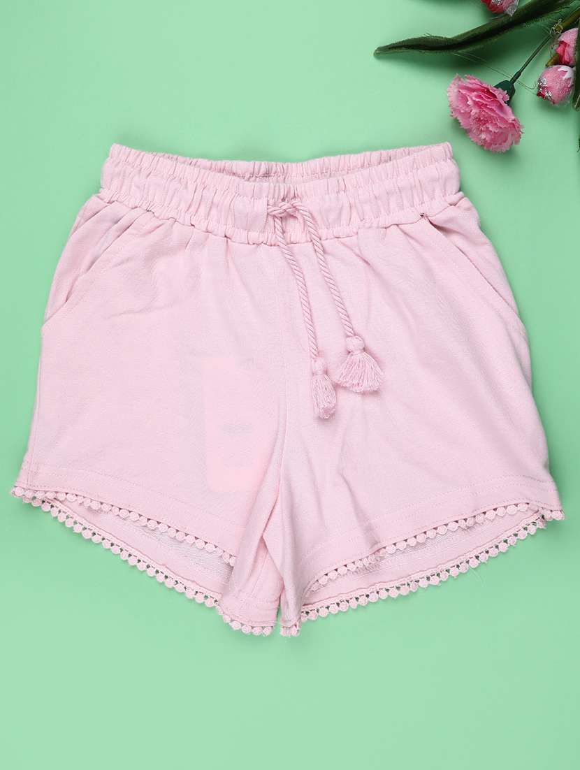 pink cotton shorts & three fourth - 22279928 -  Standard Image - 1