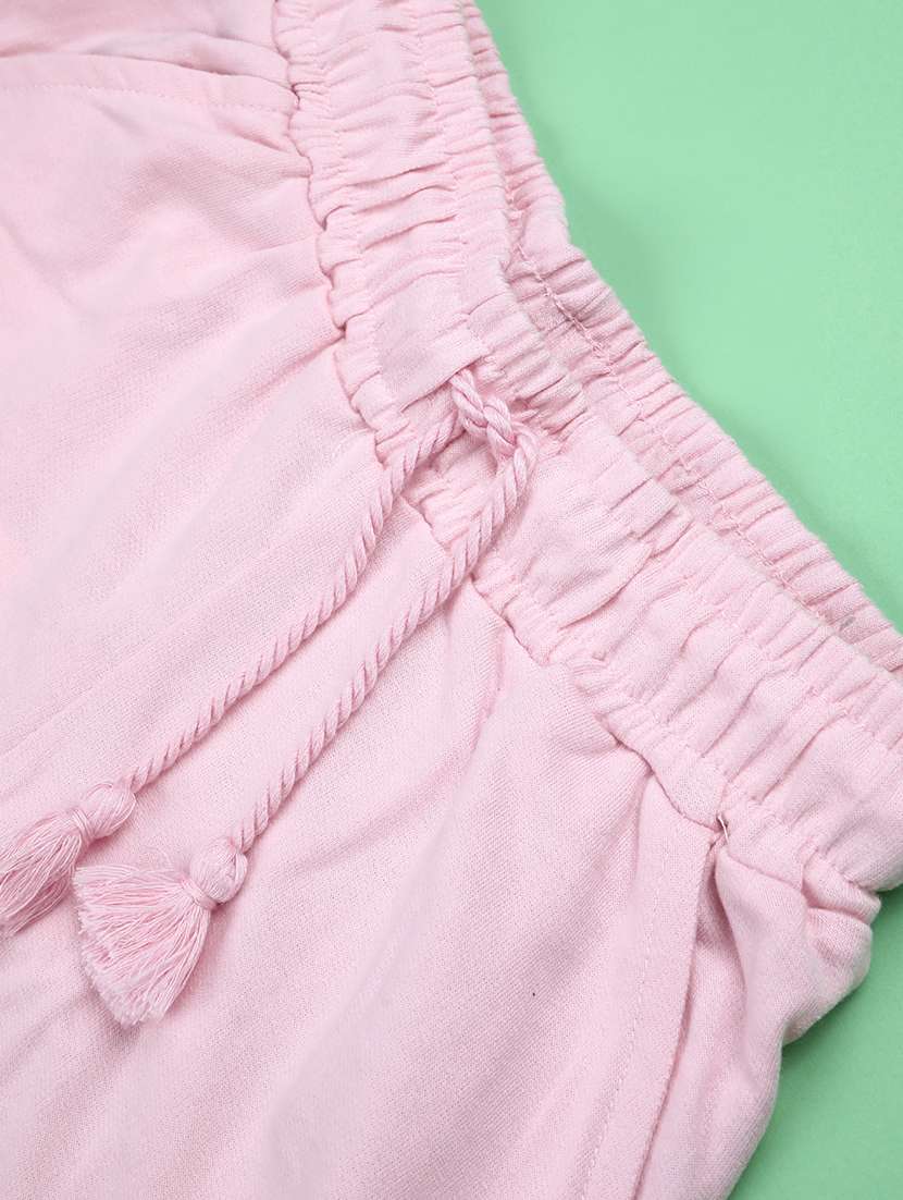 pink cotton shorts & three fourth - 22279928 -  Standard Image - 4
