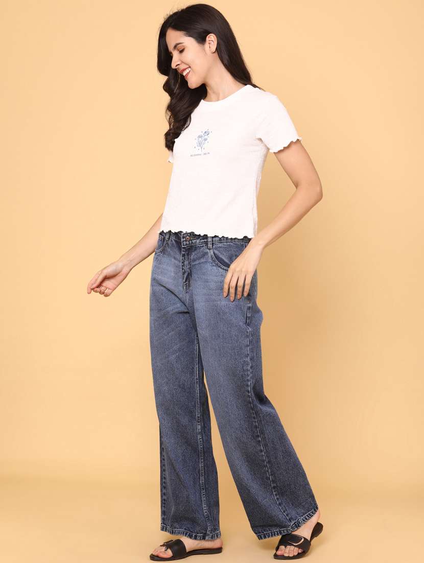 women solid short sleeve t-shirt - 22280017 -  Standard Image - 4