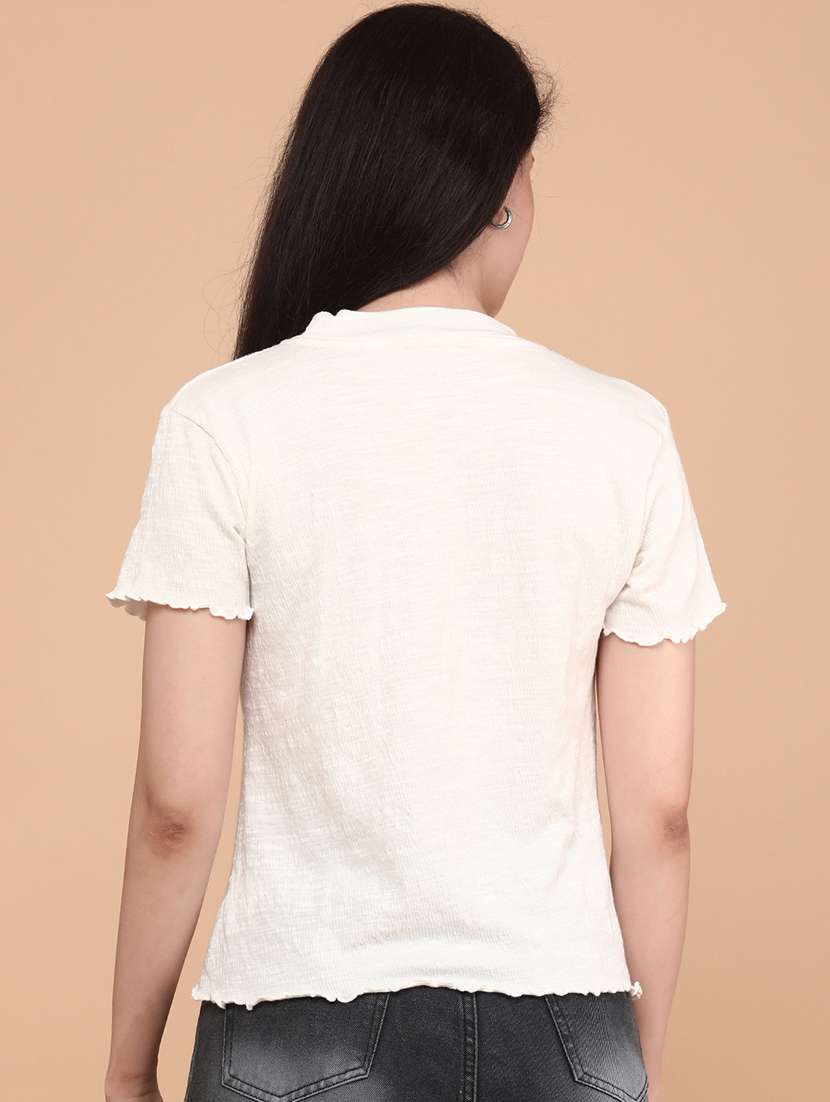 women embroidered short sleeve t-shirt - 22280018 -  Standard Image - 4