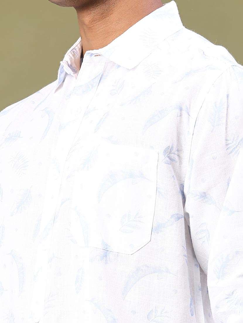 men printed long sleeve regular fit casual shirt - 22280048 -  Standard Image - 1