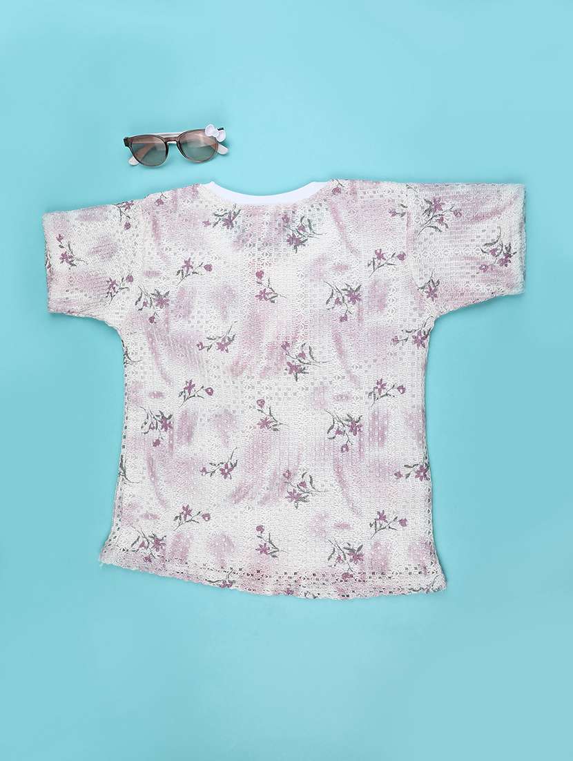 girls printed short sleeve top - 22280072 -  Standard Image - 1