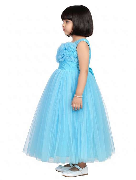 kids solid round neck dress - 22280159 -  Standard Image - 4
