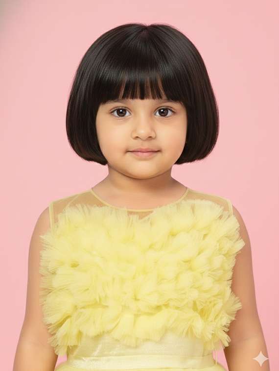 kids solid round neck dress - 22280160 -  Standard Image - 4