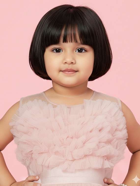 kids solid round neck dress - 22280161 -  Standard Image - 1