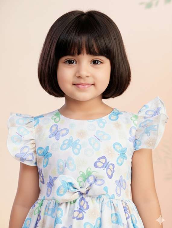 kids printed round neck dress - 22280211 -  Standard Image - 4