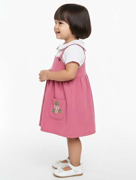 kids self design short sleeve dress - 22280213 -  Standard Image - 1