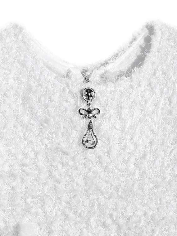 girls self designed round neck fit & flare dress - 22280216 -  Standard Image - 4