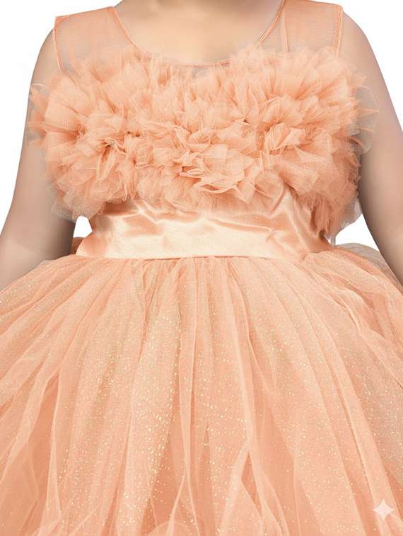 kids solid round neck dress - 22280239 -  Standard Image - 4