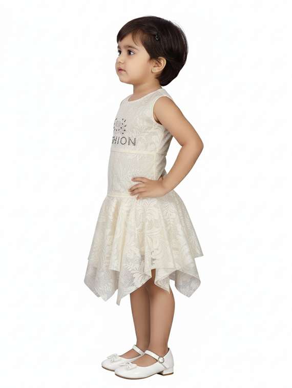 kids self design round neck dress - 22280243 -  Standard Image - 1