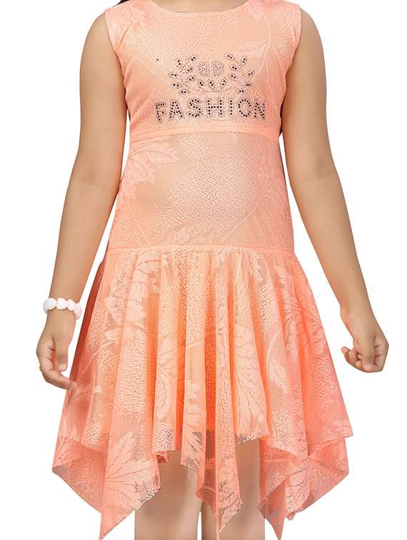 kids self design round neck dress - 22280245 -  Standard Image - 4