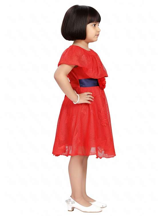 kids self design round neck dress - 22280248 -  Standard Image - 1