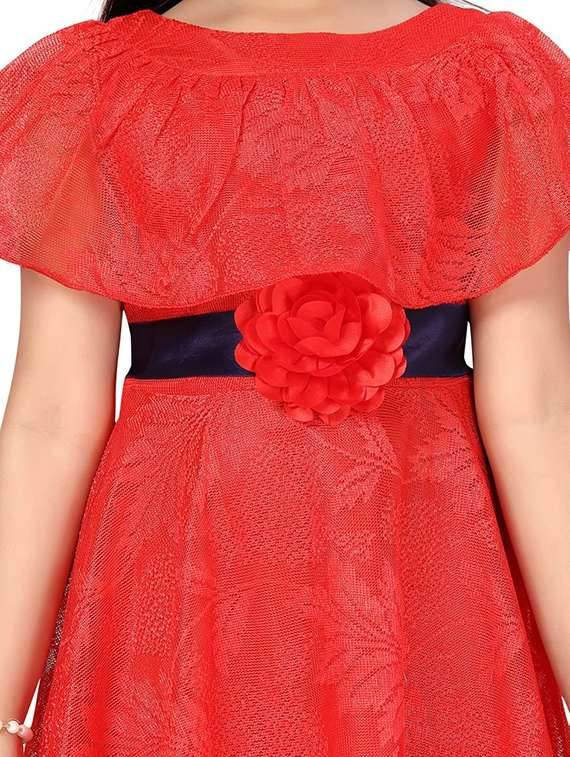 kids self design round neck dress - 22280248 -  Standard Image - 4