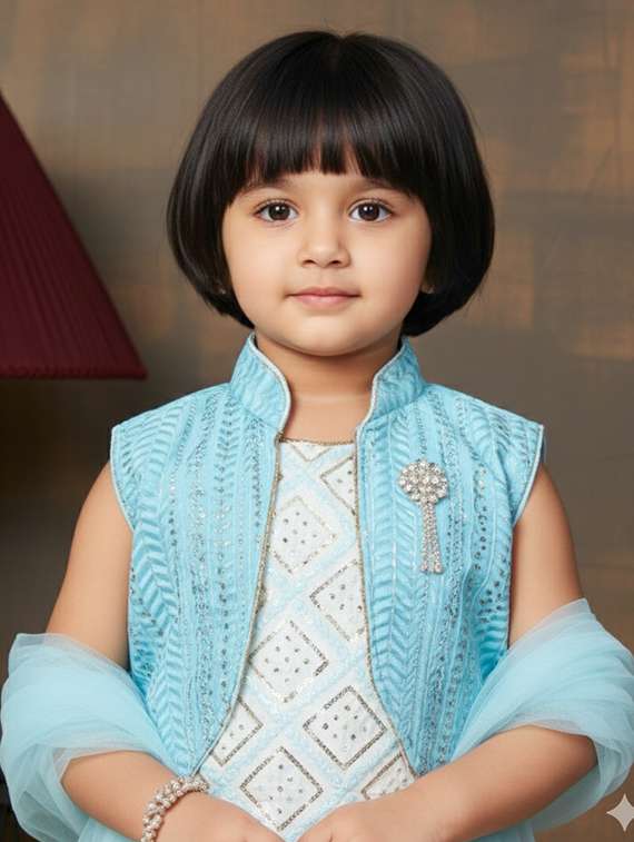 girls kurta and salwar with dupatta set - 22280361 -  Standard Image - 4