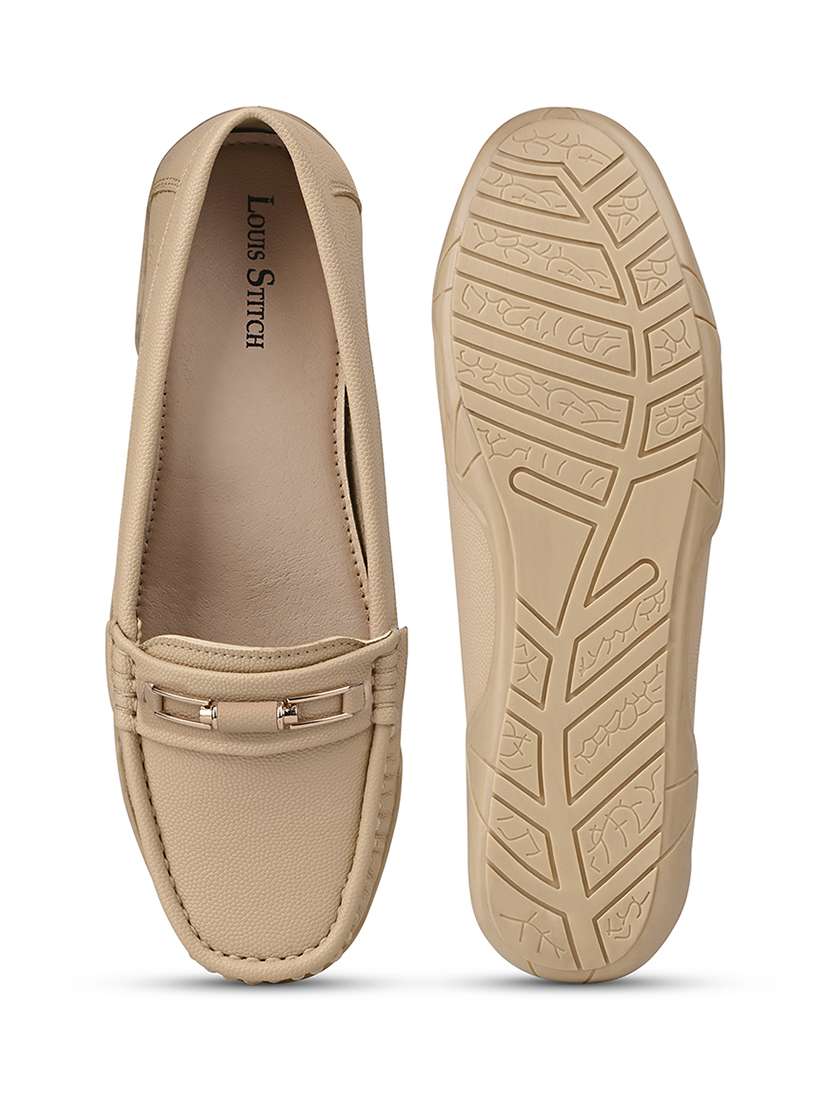 women solid slip on loafer - 22280423 -  Standard Image - 4