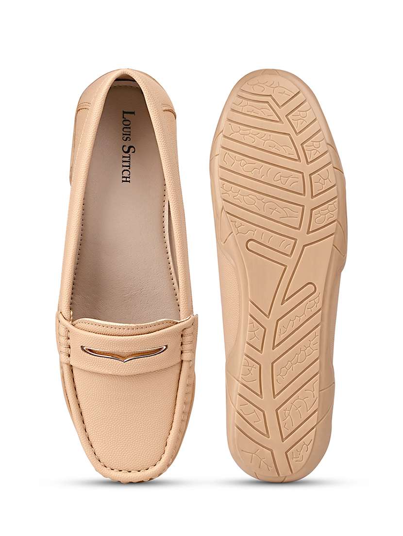 women solid slip on loafer - 22280426 -  Standard Image - 4