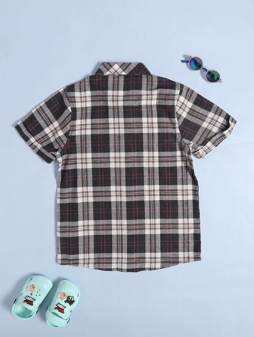 boys printed collared short sleeve shirt - 22280606 -  Standard Image - 1