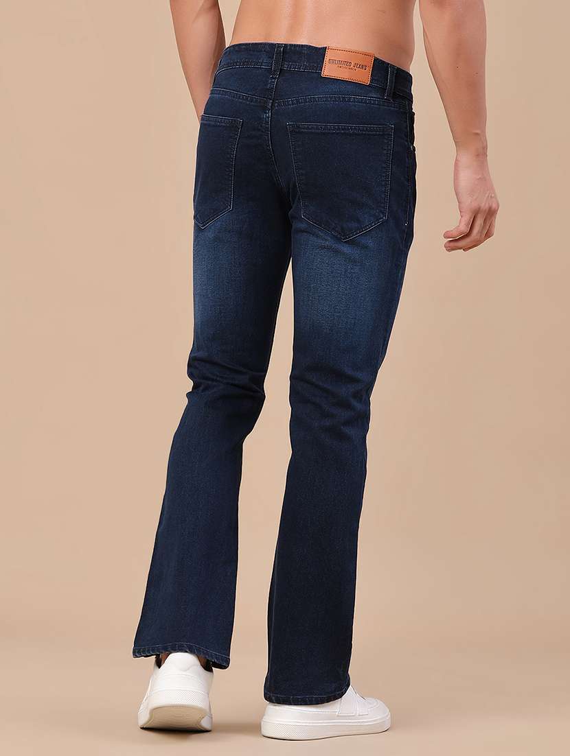 Men Washed Mid Rise Bootcut Jeans - 22280763 -  Standard Image - 4