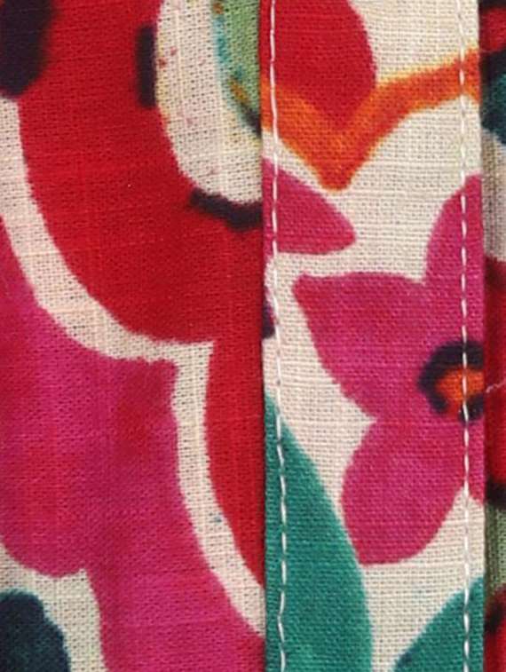 women printed three quarter sleeve tiered dress - 22280767 -  Standard Image - 4