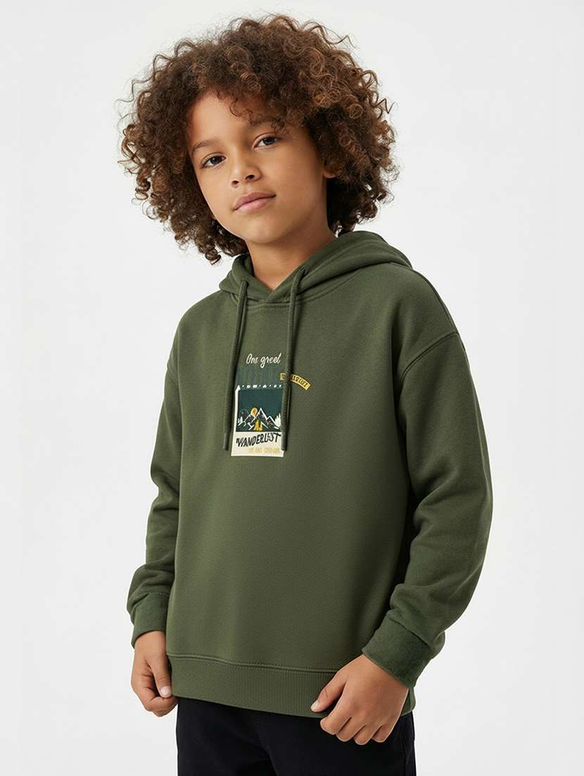 boys printed long sleeve sweatshirt - 22280801 -  Standard Image - 1