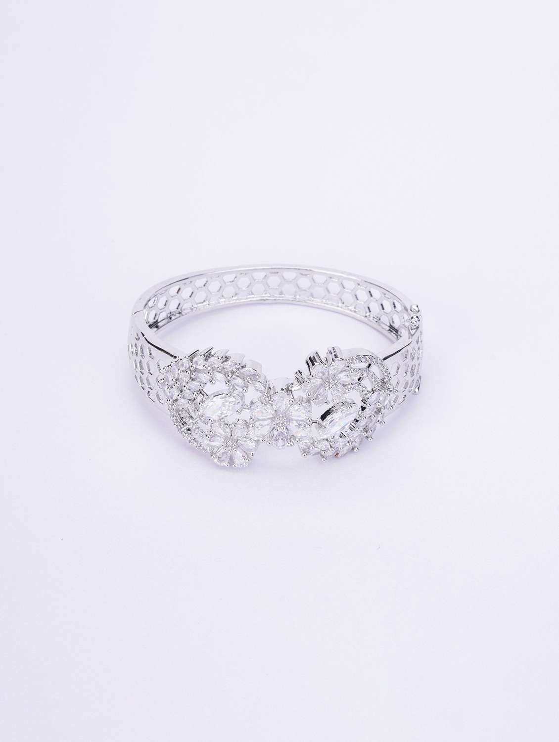graceful flower kada bracelet - 22280806 -  Standard Image - 1