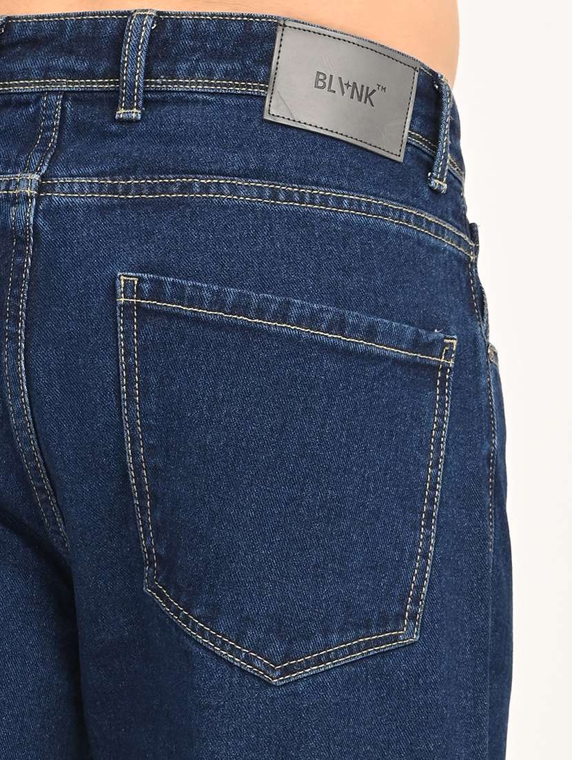 men plain mid rise relaxed fit jeans - 22280945 -  Standard Image - 4