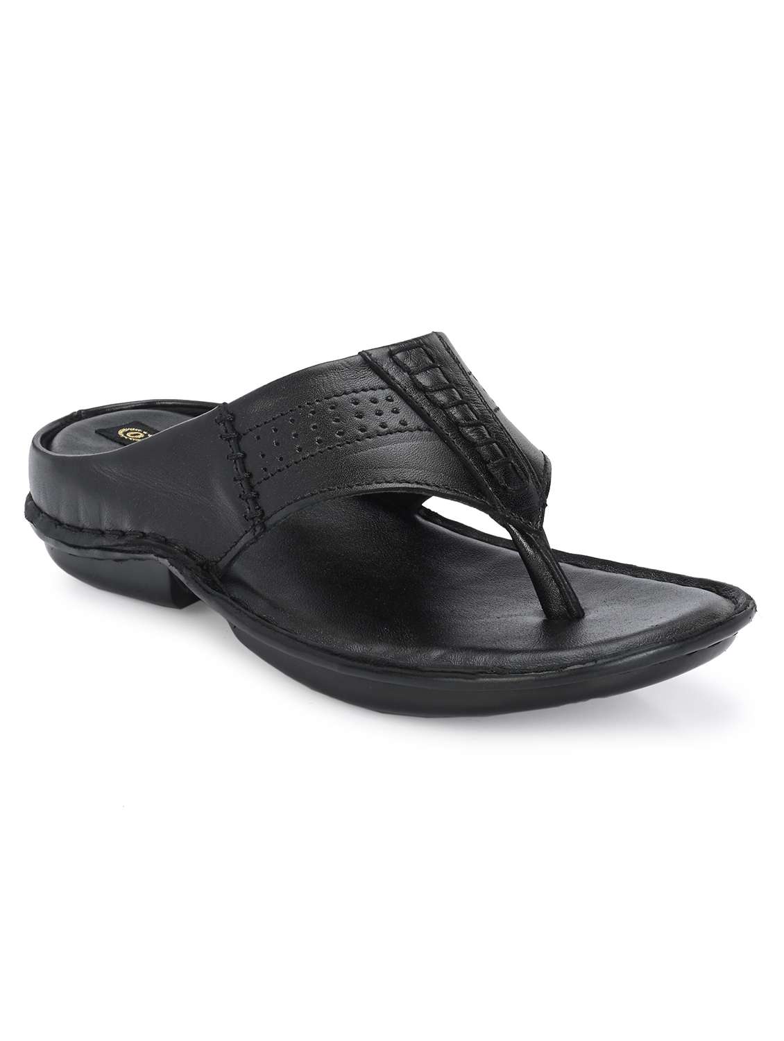 men black slip on slipper - 22281005 -  Standard Image - 1