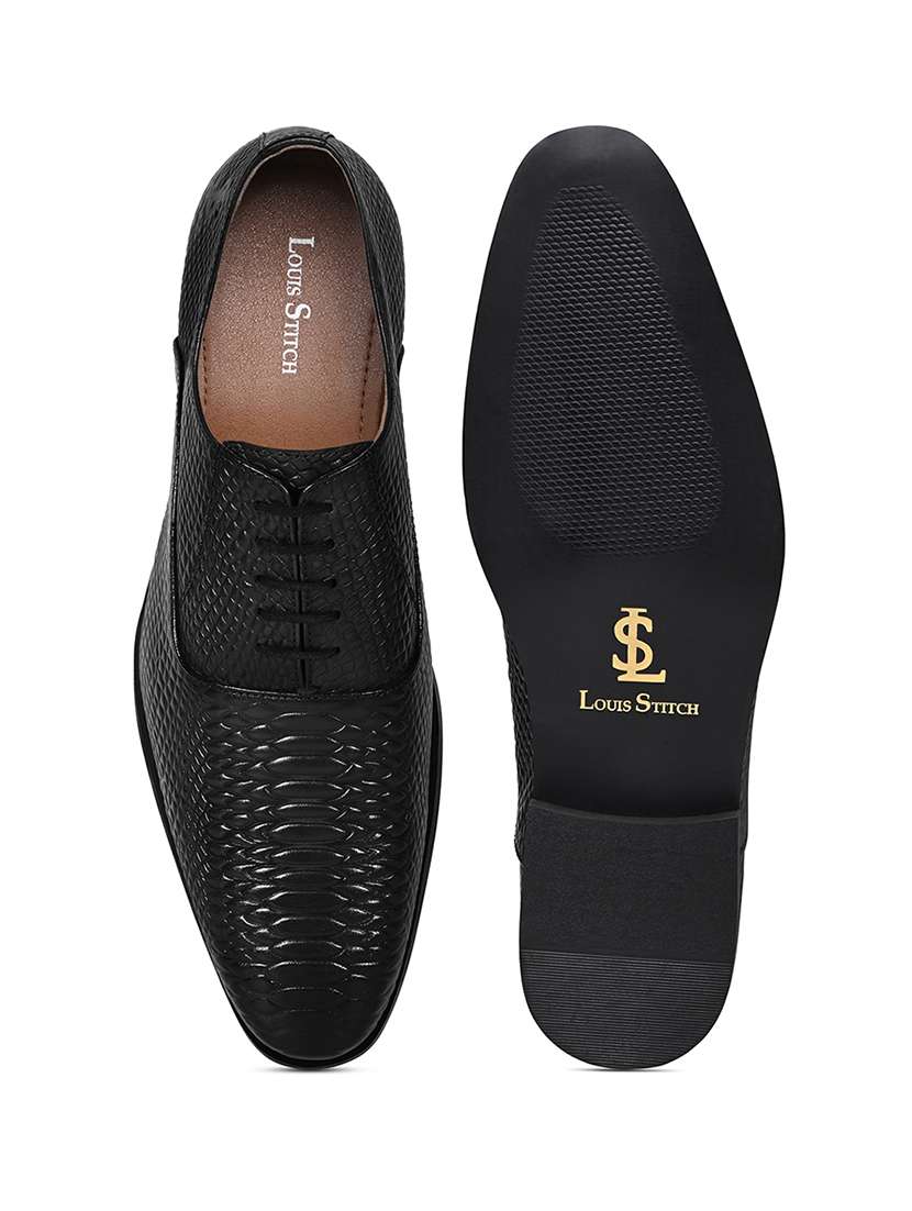 men textured lace-up derbies - 22281039 -  Standard Image - 4