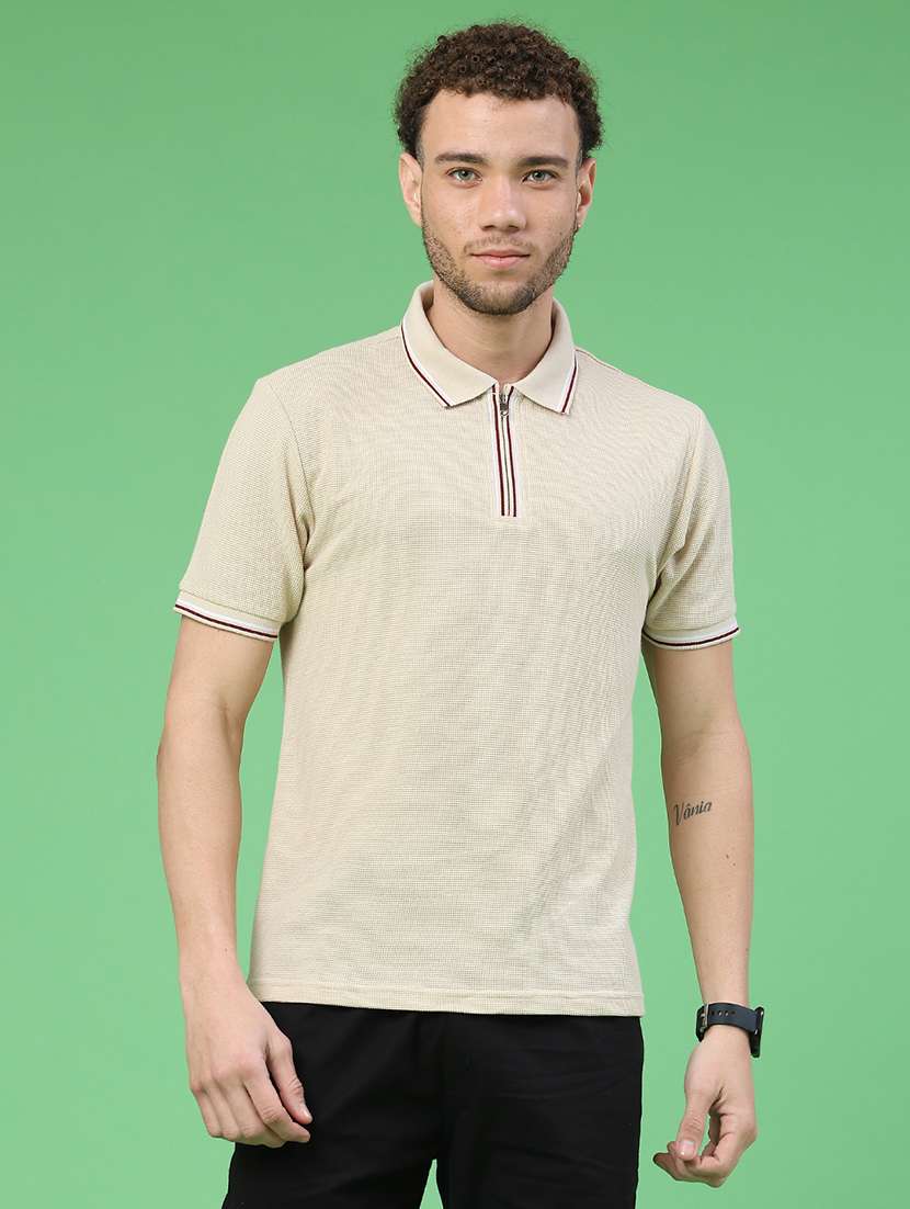 men self design short sleeve regular fit polo t-shirt - 22281653 -  Standard Image - 1