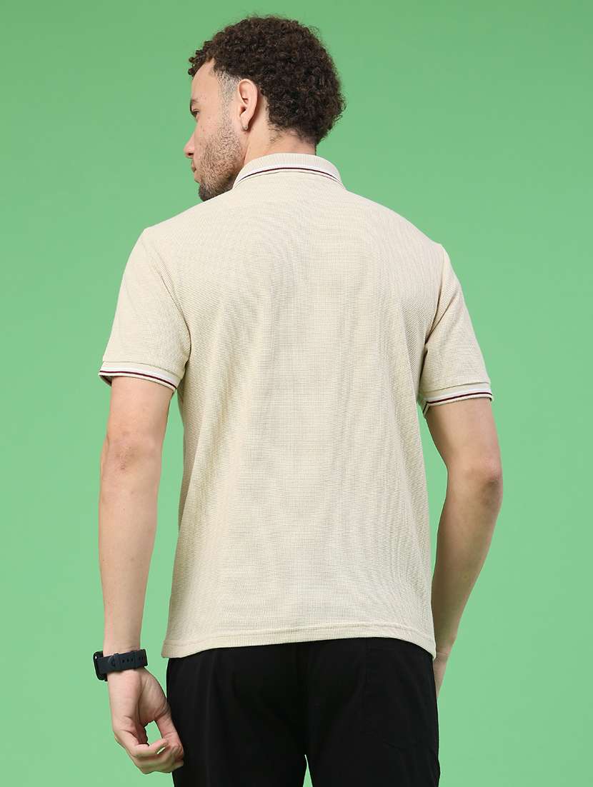 men self design short sleeve regular fit polo t-shirt - 22281653 -  Standard Image - 4