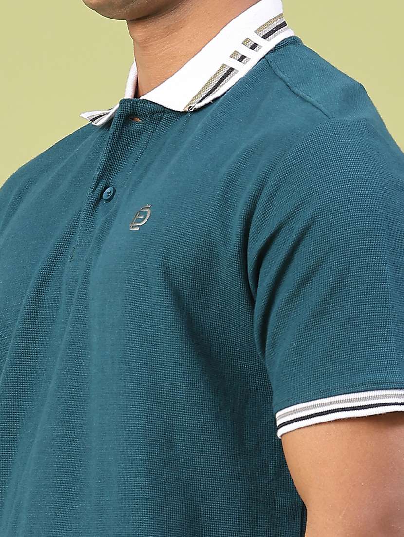 men self design short sleeve regular fit polo t-shirt - 22281681 -  Standard Image - 4