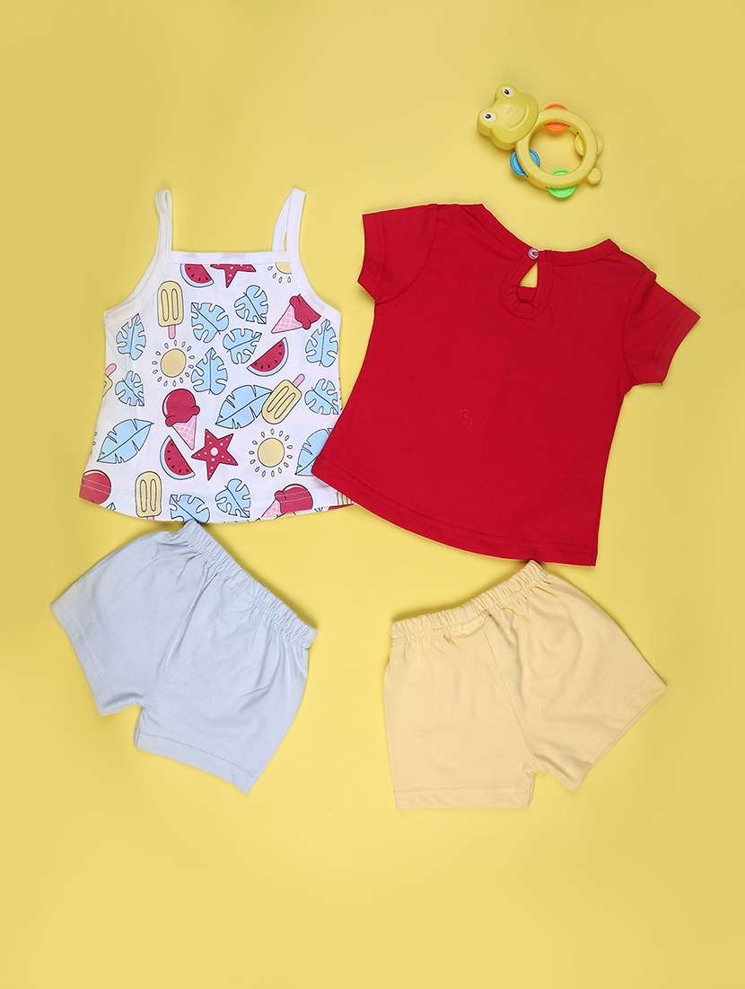 girls pack of 2 printed co-ord set - 22281970 -  Standard Image - 1