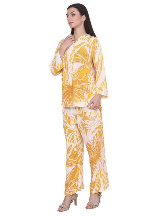 women printed long sleeve ethnic co-ord set - 22282134 -  Standard Image - 1