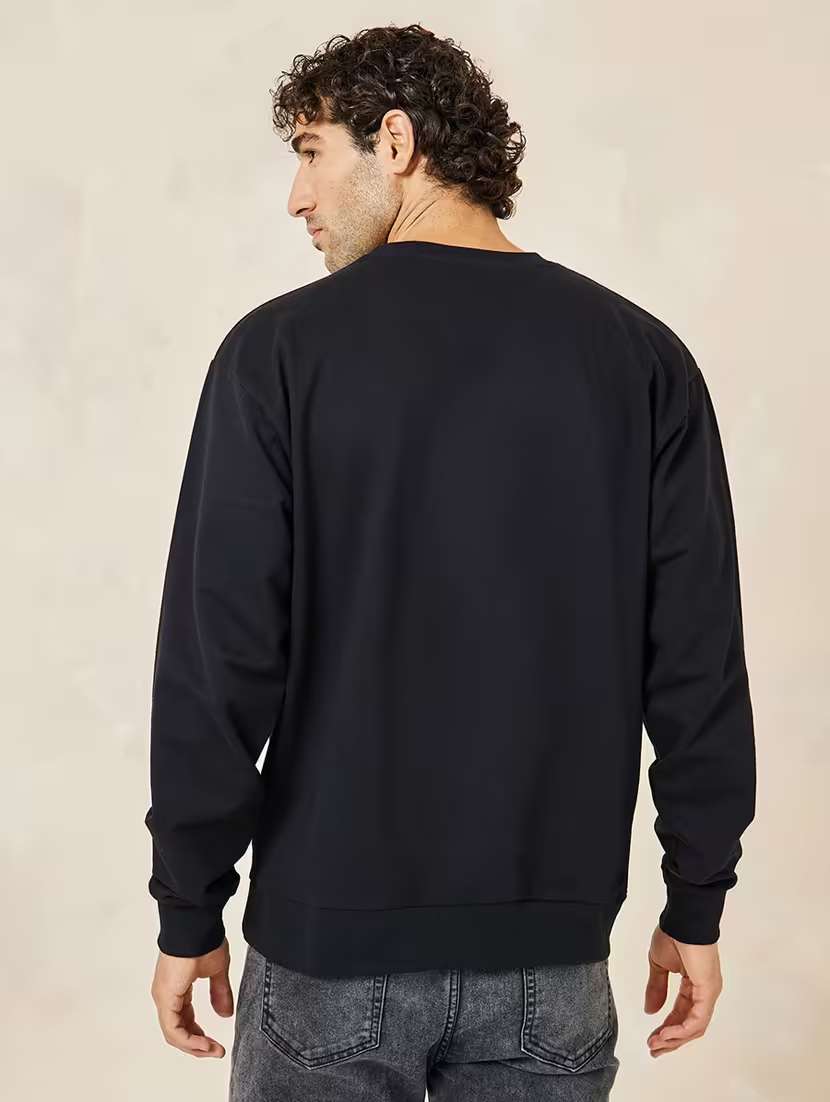 men printed long sleeve regular fit sweatshirt - 22282312 -  Standard Image - 1