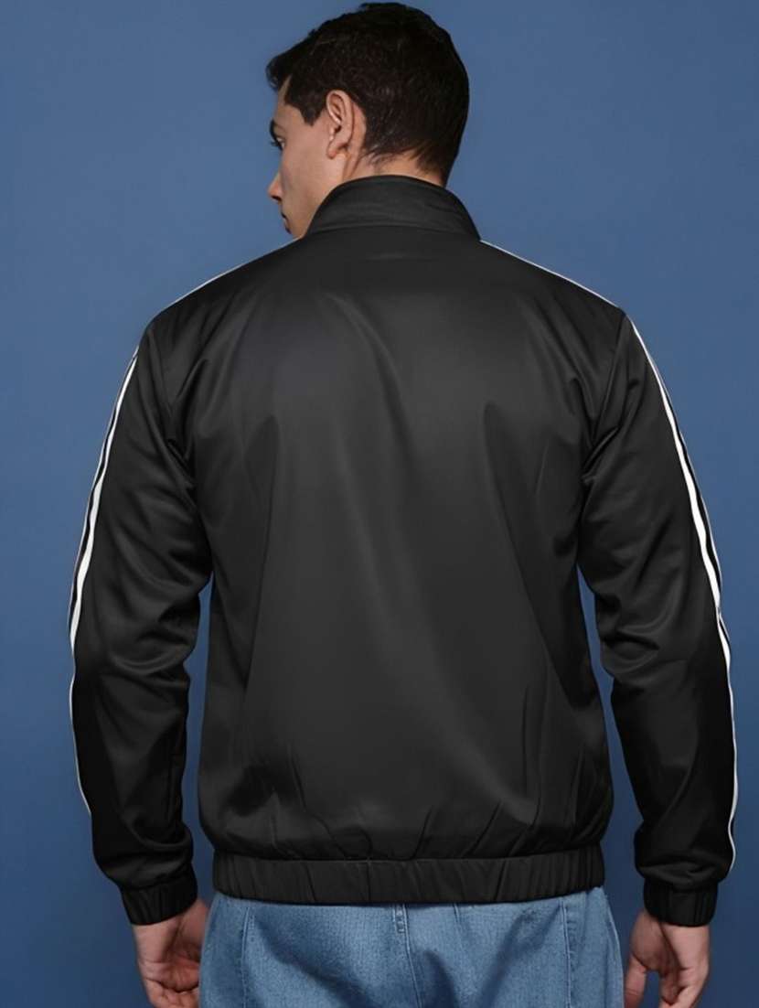 men taped long sleeve lightweight bomber jacket - 22282314 -  Standard Image - 1