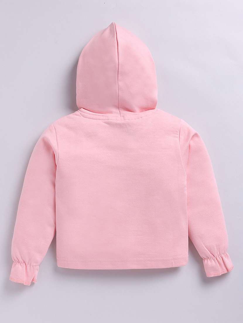 girls printed long sleeve hooded sweatshirt - 22282421 -  Standard Image - 1