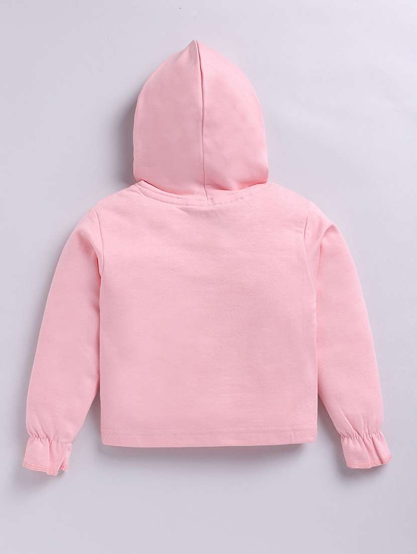 girls printed long sleeve hooded sweatshirt - 22282425 -  Standard Image - 1