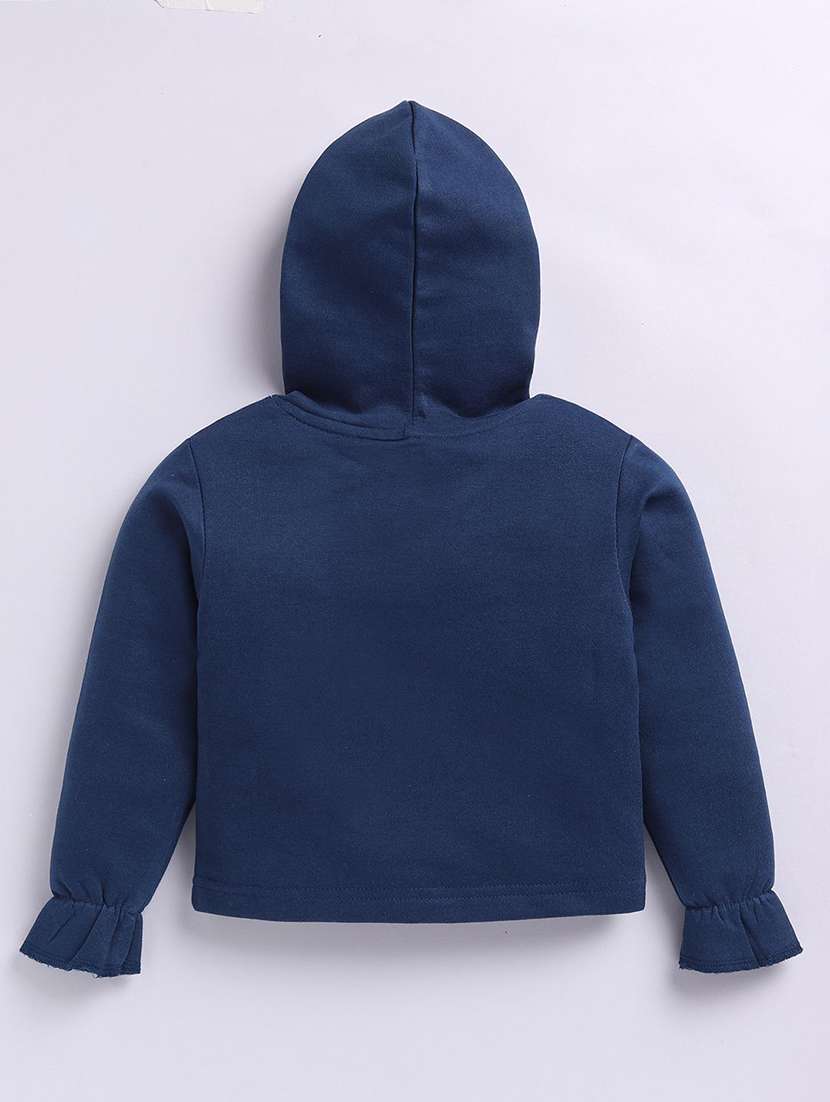 girls printed long sleeve hooded sweatshirt - 22282428 -  Standard Image - 1