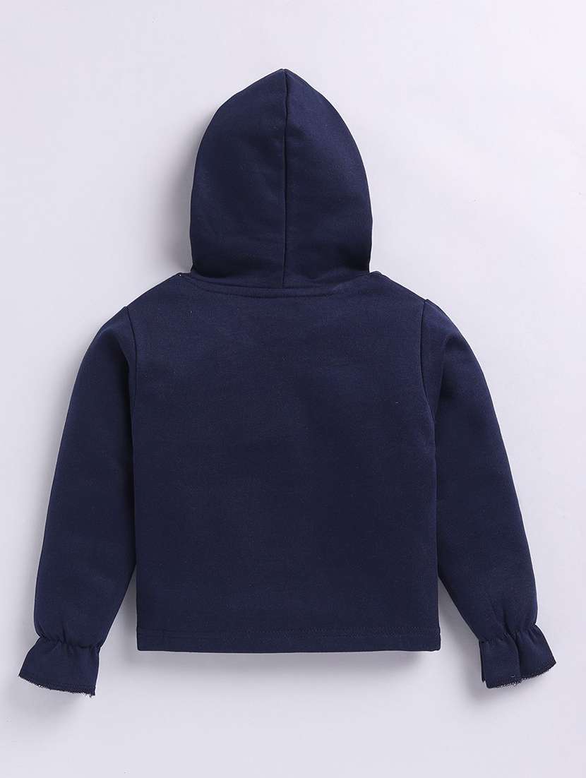 girls printed long sleeve hooded sweatshirt - 22282429 -  Standard Image - 1