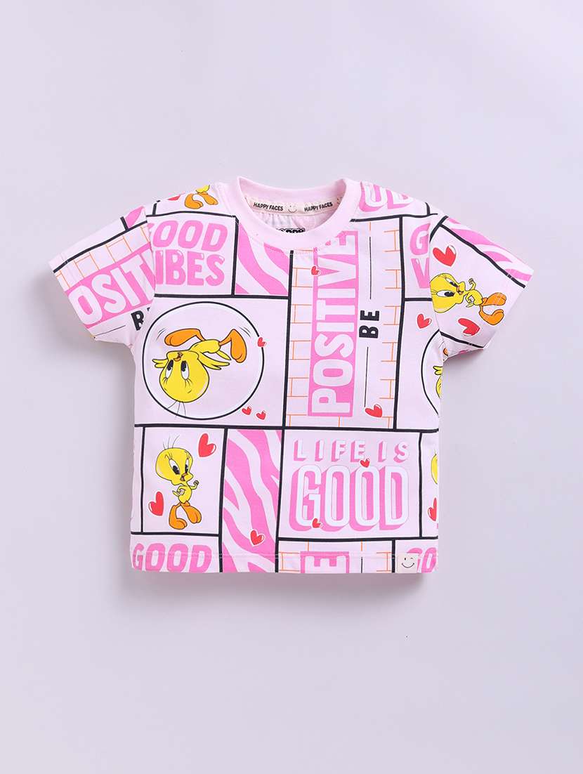 Girls Printed Short Sleeve Tee - 22282458 -  Standard Image - 1